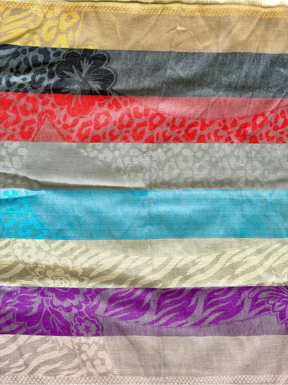 Pashmina SILK Fringed Shawl Scarf